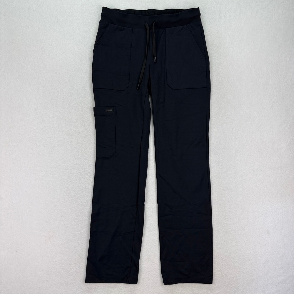 FOLDS Scrubs Cargo Pants Drawstring Pockets Athleisure Comfort Size M